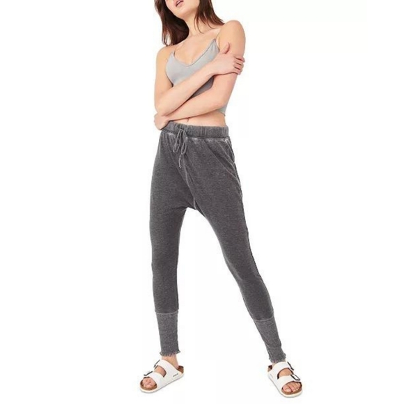 Free People Cozy All Day Harem Leggings Washed Black XS - Picture 4 of 16